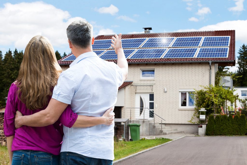 home owners happy with new solar panel funding incentive install